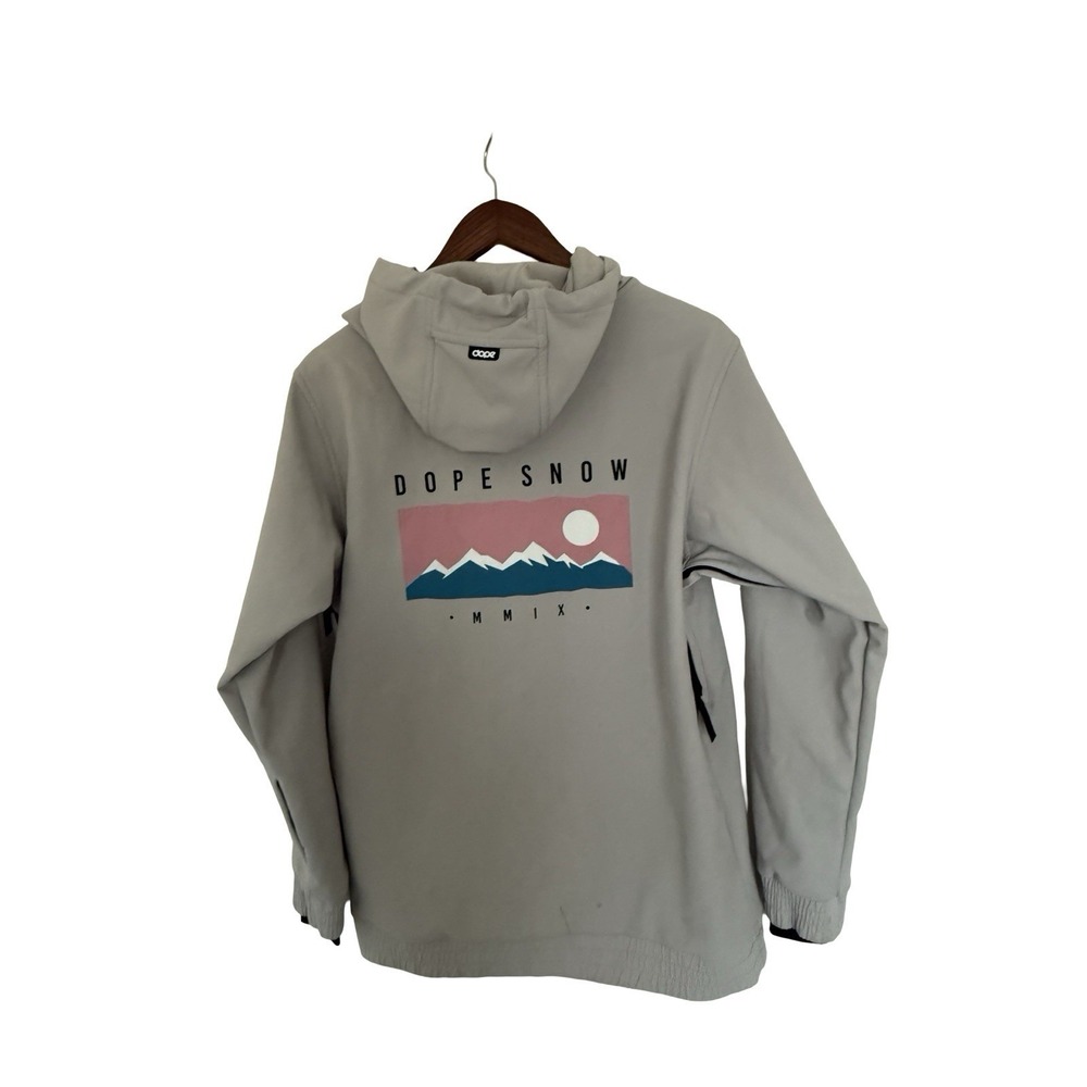 Dope Snow Ski Hoodie Mens small FW21 Yeti Gray Snowboard Jacket